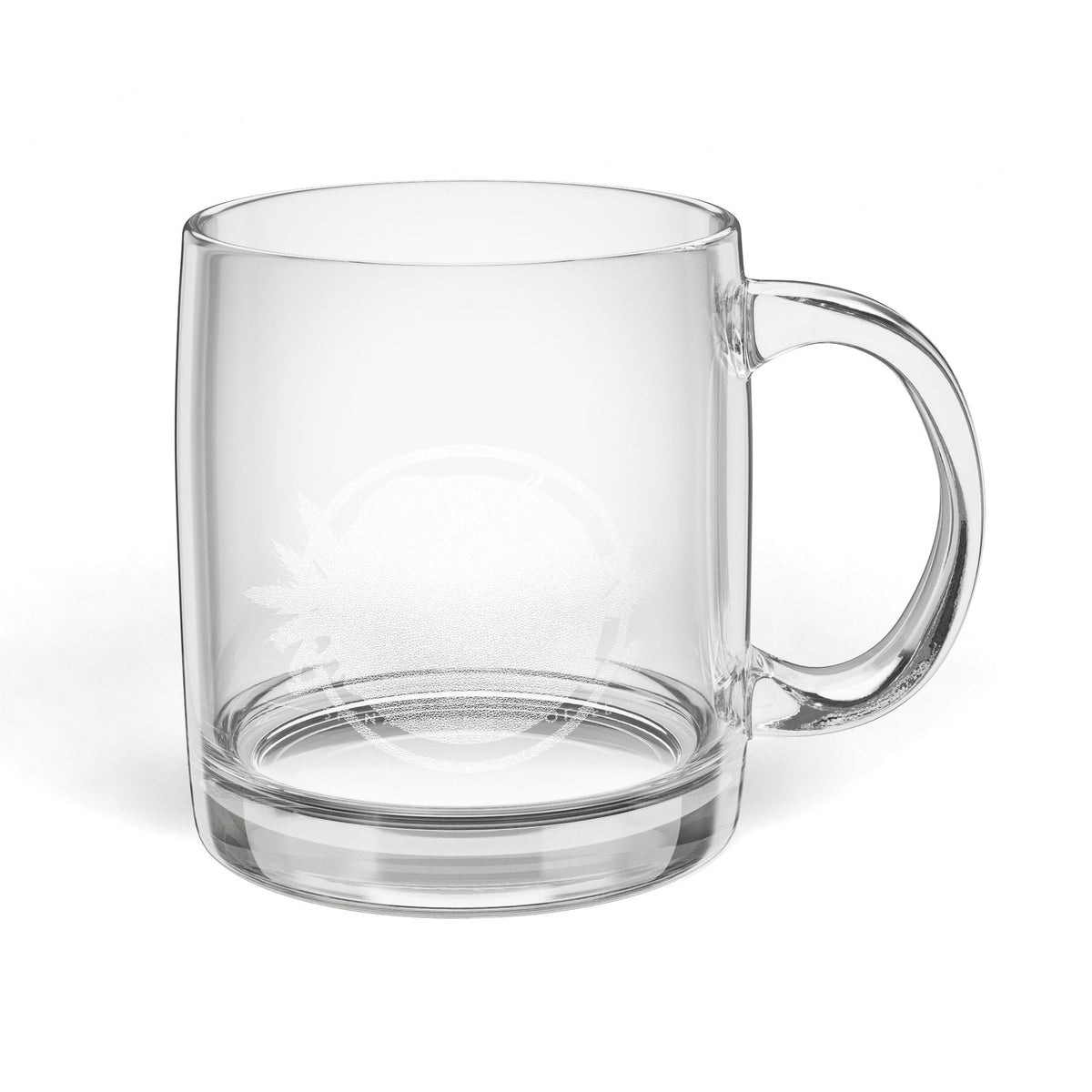 Glass Coffee Mug, 12.25oz (Engraving)