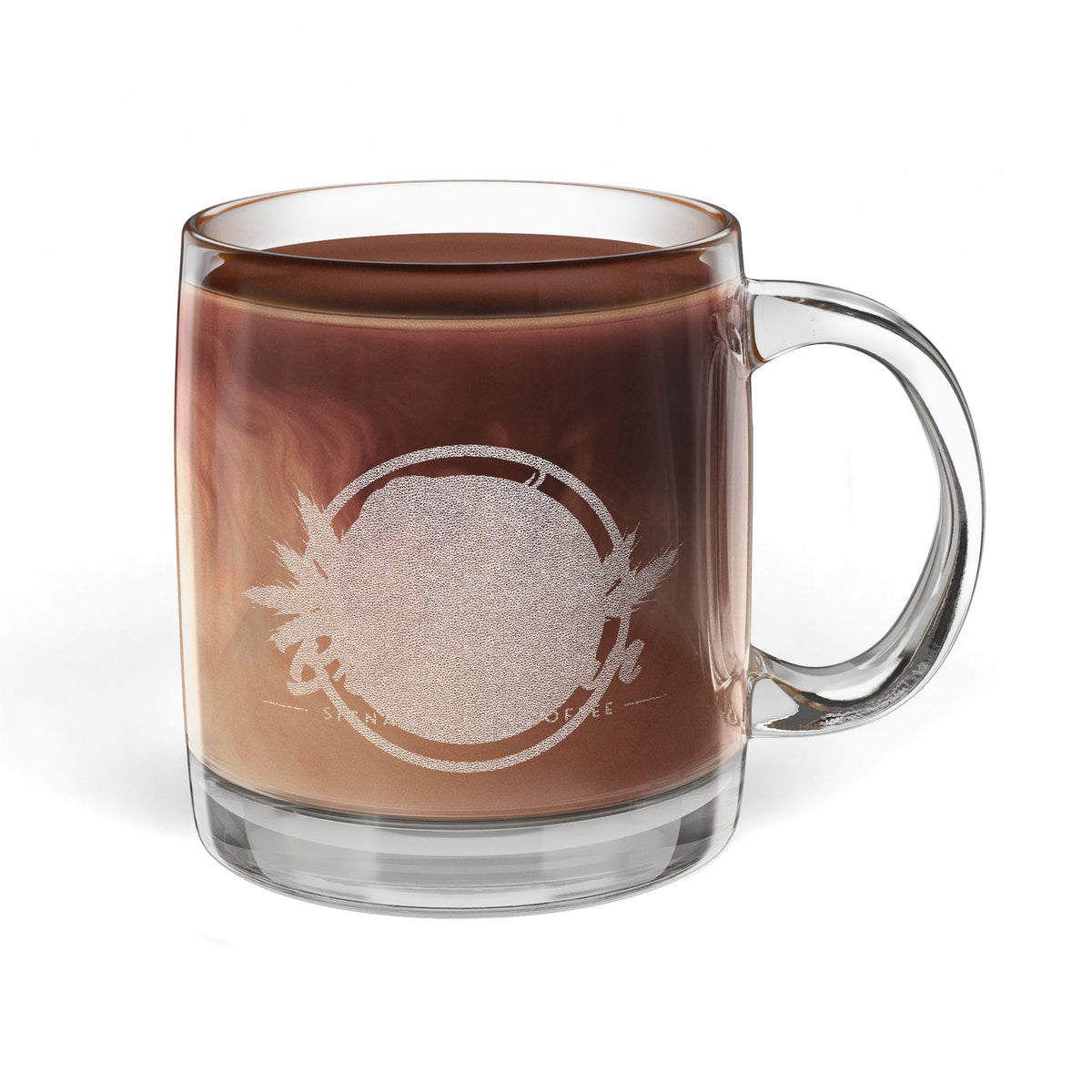 Glass Coffee Mug, 12.25oz (Engraving)
