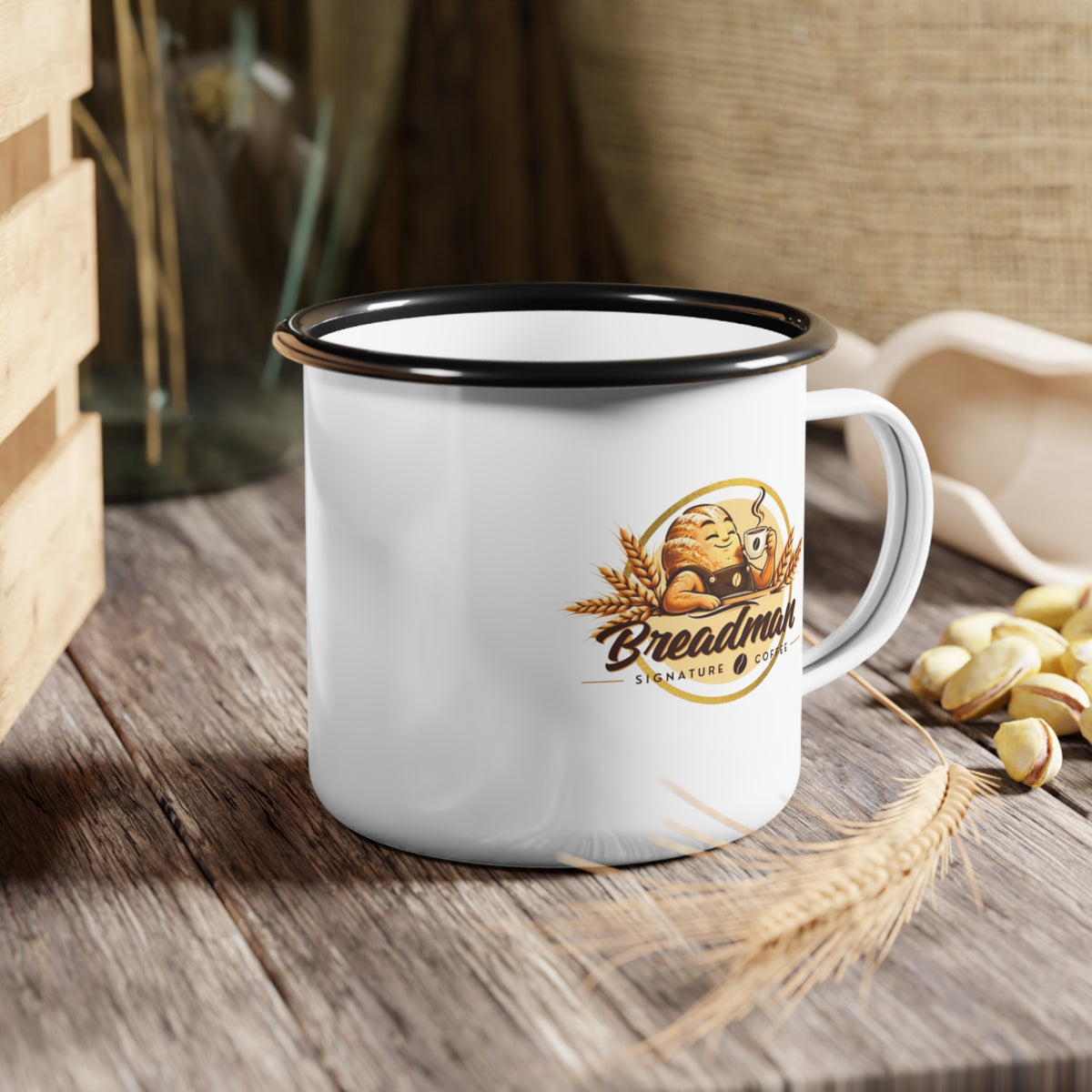 Breadman Signature Coffee Enamel Camping Mug