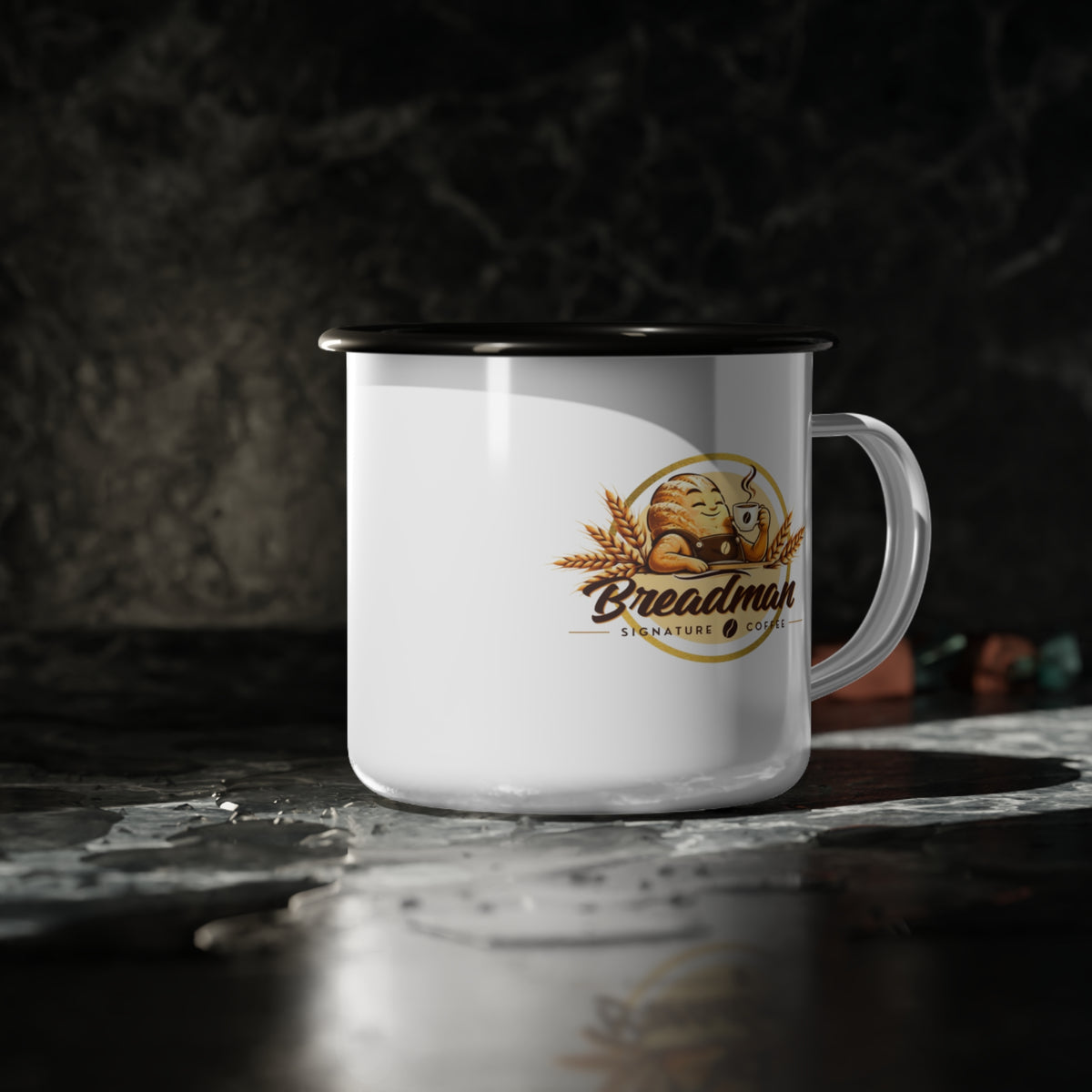 Breadman Signature Coffee Enamel Camping Mug